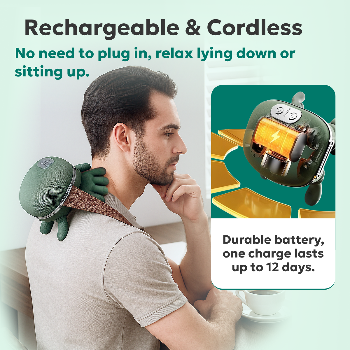 2025 Smart Neck & Shoulder Massager with Heated Hands