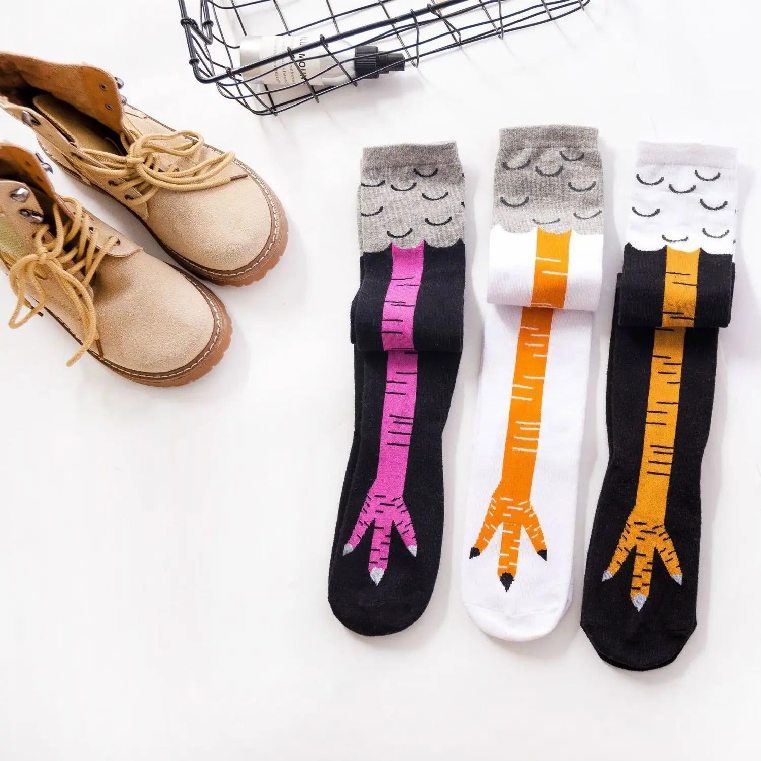 Funny Chicken Paw Socks
